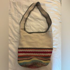 The Sak Cream and Multicolor Hobo Bag